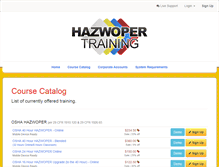 Tablet Screenshot of hazwopertraining.otsystems.net